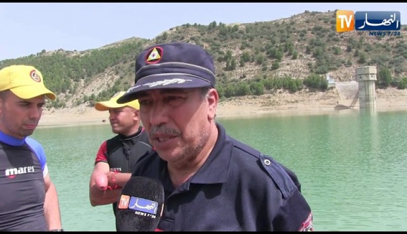 سوق أهراس: فرق غطاسين يواصلون عملية البحث عن الشاب الغريق بسد عين دالية