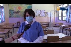 تيزي وزو: شاهد السيدة ولاك بتيقزيت تتطوع لتعقيم المدرسة التي تدرس فيها ابنتها