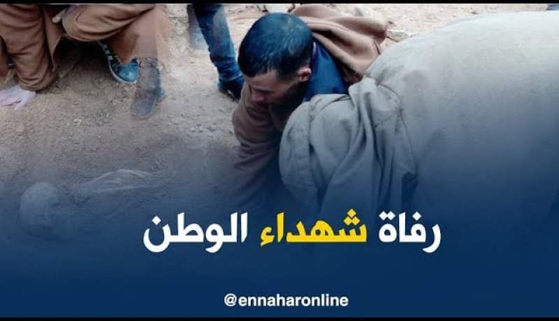 العثور على رفاة شهداء سقطوا في معركة الفرش بالبيض  !!