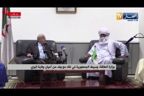 “وسيط الجمهورية “كريم يونس” يستقبل وفد من أعيان ولاية” إيليزي