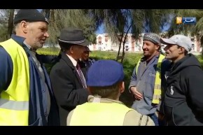 وصول إبن المرحوم عبد العزيز امقران لمقبرة حوش منڨوش  بعين المالحة بعين نعجة