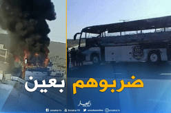 بالفيديو والصور.. إحتراق حافلة وفاق سطيف