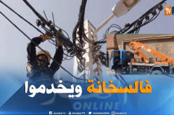شاهد كيف يعمل عمال شركة”سونلغاز”تحت أشعة الشمس الحارقة بتندوف