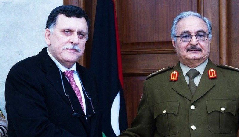حفتر يرفض لقاء رئيس حكومة الوفاق الليبية السراج في القاهرة