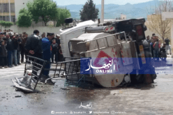 تعطُّل فرامل شاحنة لنقل الوقود يتسبب في حادث بتسمسيلت