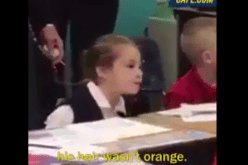 بالفيديو..عندما تتحدث البراءة بكل عفوية..طفلة تحرج الرئيس الأمريكي بعدما خاطبت زميلتها أمامه