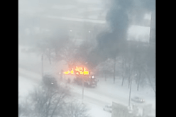 بالفيديو.. مقتل شخصين بعد إنفجار سيارة في أوكرانيا