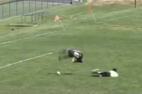 بالفيديو… شاب أمريكي يسجل هدفا لا يصدق