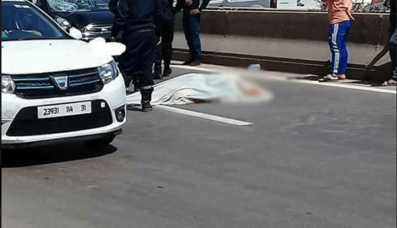 بالصور..وفاة شخص دهسا في وهران
