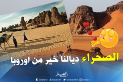 الجزائريون بشعار “الصحراء أحسن من أوروبا”