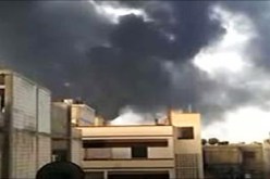 مجموعة إرهابية تقصف مستودعات لتخزين الوقود في مصفاة حمص بسوريا