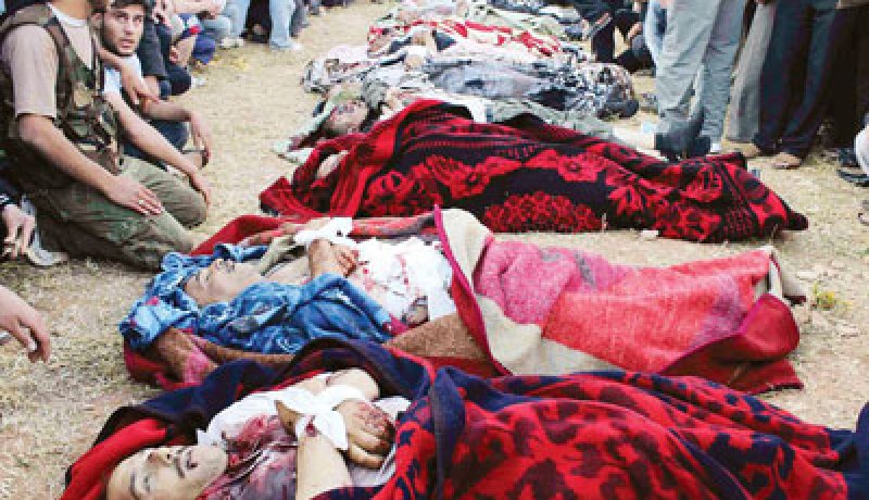 قتل 36 بينهم 6 أطفال في قصف جوي سوري قرب دمشق