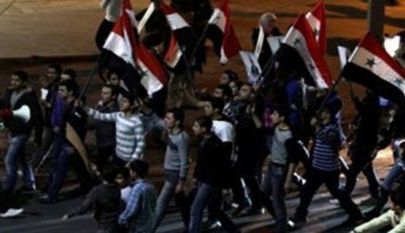 تظاهرات ليلية في دمشق تضامنا مع المدن السورية المحاصرة
