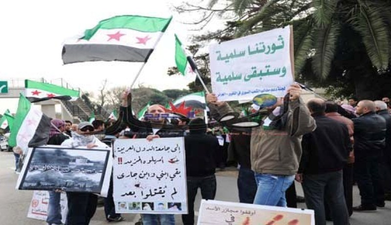 السوريون في‮ ‬الجزائر‮ ‬ينتفضون ضد جرائم الأسد‬