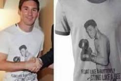 بالصور.. عشق ميسي للأسطورة محمد علي