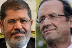مرسي و هولاند يبحثان الوضع بسوريا والشرق الأوسط وإيران