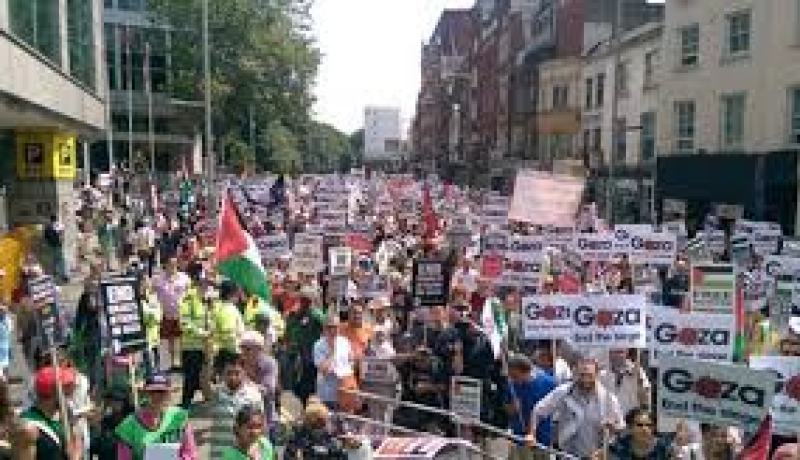 تظاهرات في فلسطين ولبنان تضامنا مع الشعب الفرنسي