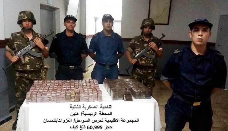 بالصور .. حجز أزيد من 60 كلغ من الكيف المعالج بتلمسان