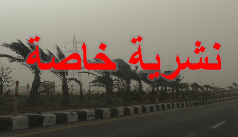 رياح قوية وزوابع رملية بولايات الجنوب غدا