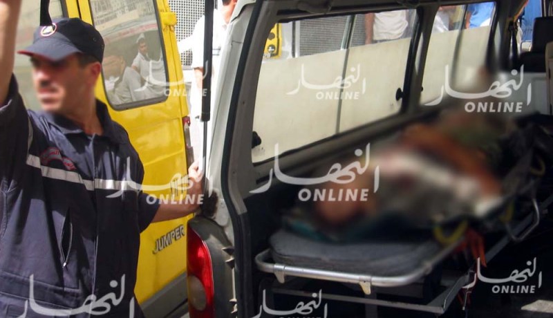 قتيل وجريحان بعد سقوط حاملة حديدية للطلاء بوهران