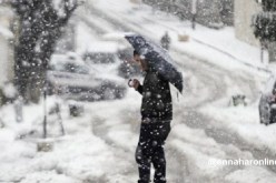 أمطار وثلوج على المرتفعات التي تصل 1000 متر يوم الإثنين