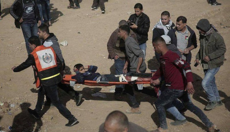 استشهاد طفل فلسطيني على يد جيش الاحتلال الصهيوني بغزة