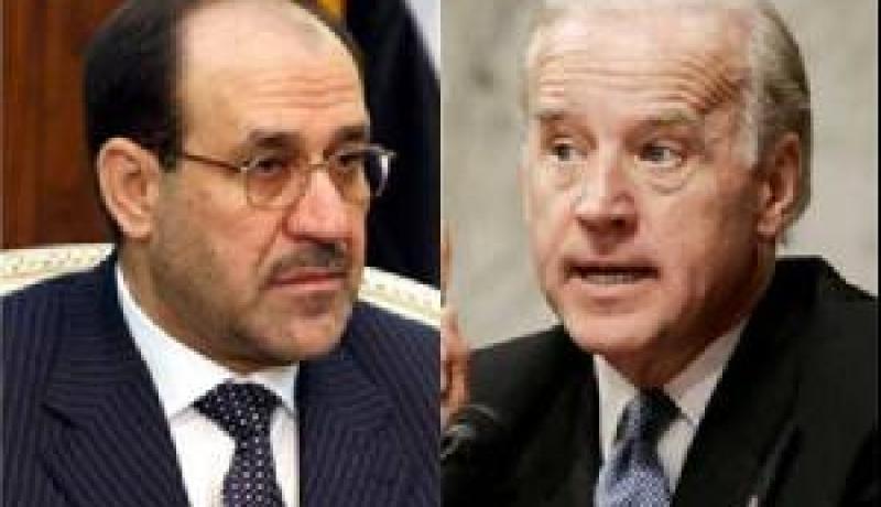 بايدن يطالب المالكي بمنع وصول اسلحة الى سورية