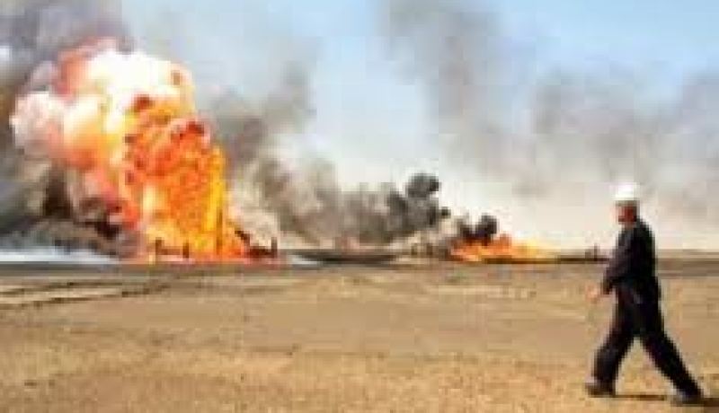 تفجير أنبوب نفط العراق المتجه لتركيا