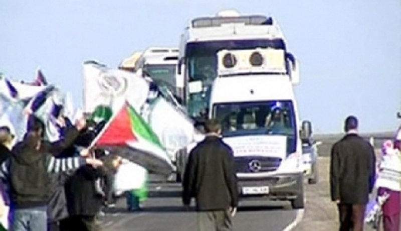 قافلة بشائر النصر التونسية تصل إلى غزة