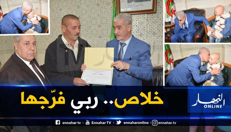 بعد عرض “النهار” لمأساتها.. والي معسكر يتكفل بعلاج الطفلة ناريمان ويمنح عائلتها إعانة بناء ريفي ومساعدات