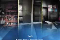  مجهولون يسرقون ويحرقون محل للهواتف النقالة بسوق الرقيبة بالوادي