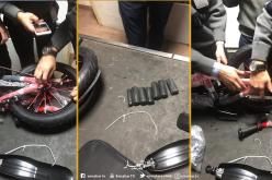 إحباط محاولة تهريب أزيد  25 ألف أورو عبر عجلات مطاطية لدراجة
