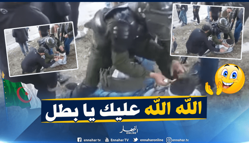 دركي يعطي دروسا في الأخوة والمحافظة على سلمية المسيرات