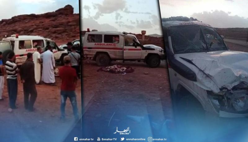 وفاة امرأة وإصابة 3 آخرين في حادث مرور بعين الصفراء