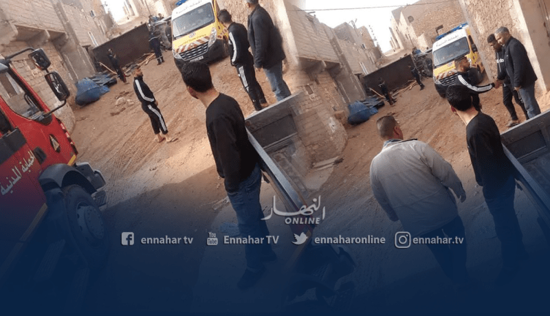 انقلاب شاحنة في منحدر الموت بحي المجاهدين ببريان بغرداية