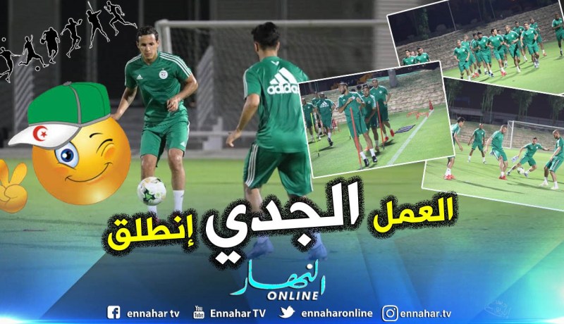 بالصور والفيديو.. الخضر يُجرون أول حصة تدريبية بقطر !!