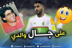 بالفيديو.. شاهد تأثر “محرز” وهو يتحدث عن الجزائر ووالده !!