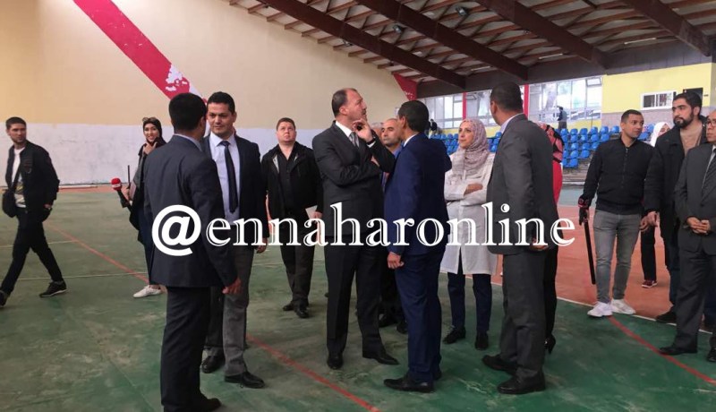 بالصور.. وزير الشباب والرياضة في زيارة تفقدية للمركز الرياضي للإناث 