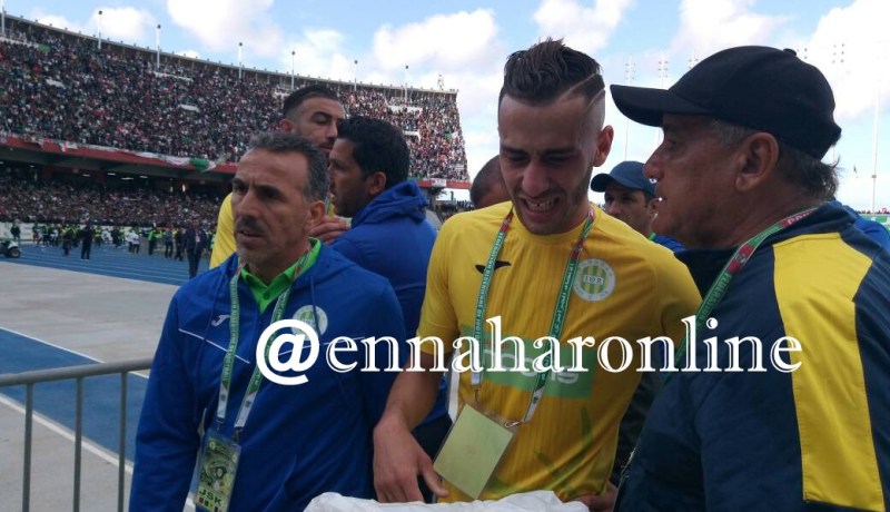 بالصور..رضواني يذرف الدموع بعد خسارة نهائي الكأس