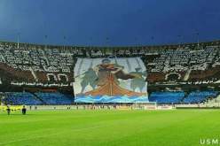 أنصار الإتحاد يستحضرون “قروابي” في “تيفو” الألغاز !