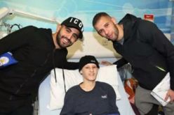 بالصور.. محرز وسليماني في زيارة خاصة لمستشفى الأطفال