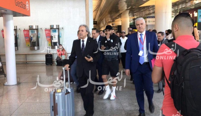 بالصور..وصول المنتخب الوطني إلى مدينة لشبونة