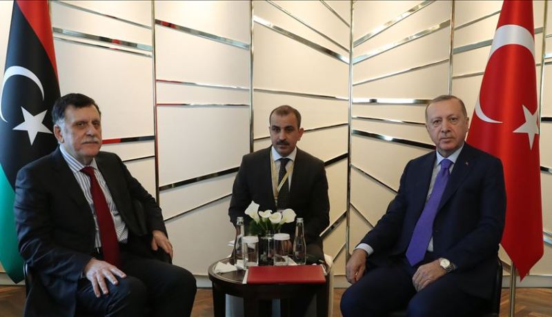 أردوغان والسراج يجريان لقاء مغلقا قبيل انطلاق مؤتمر برلين