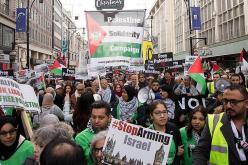 ألاف المتظاهرين في لندن تنديدا بوعد “بلفور”