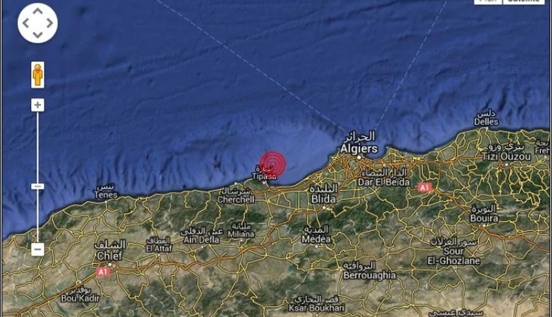 هزة أرضية بقوة 3.8 درجات تضرب شمال شرق تيبازة
