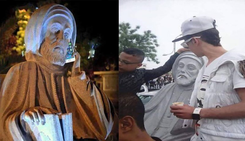 العلامة عبد الحميد إبن باديس يهان في قسنطينة