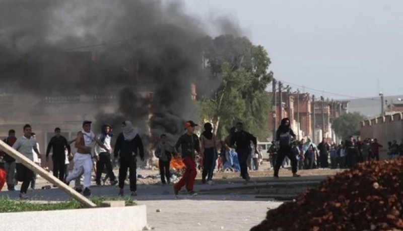 سكان الخريبة بندرومة يقطعون الطريق المؤدي إلى تلمسان