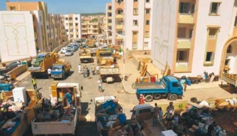 ترحيل 162 عائلة من الموقع الهش “النخيل” إلى وادي تليلات بوهران