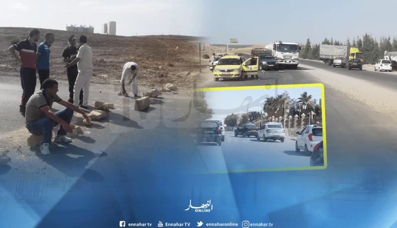 تيسمسيلت..شل الطريق الوطني رقم 14 ردا على فرض حظر التجوال حول مقر الولاية