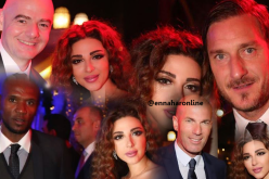 ميريام فارس تجتمع بزيدان ونجوم الكرة بدبي